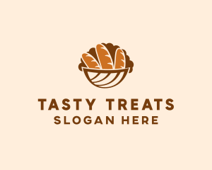 Baguette Bread Basket logo design