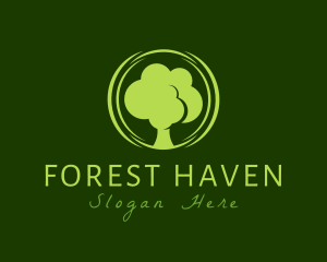 Nature Tree Forest logo design