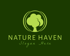 Nature Tree Forest logo design