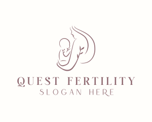 Floral Baby Maternity  logo design