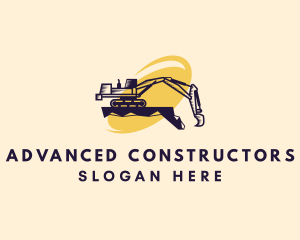 Industrial Excavator Machinery logo design