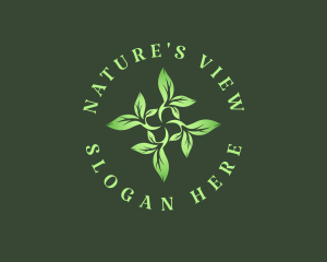 Botanical Garden Leaves logo design