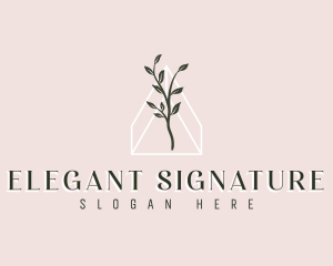 Elegant Plant Garden logo design