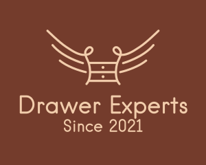 Winged Drawer Furniture logo design