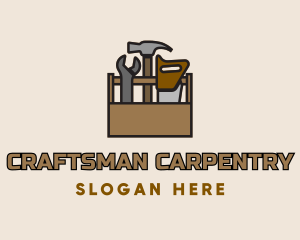 Carpenter Handyman Toolbox logo design