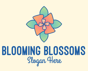 Gradient Flower Beauty logo design