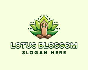 Yoga Lotus Fitness logo design