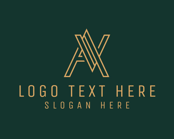 Letter Av logo example 1