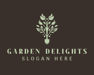 Landscaping Shovel Plant logo design