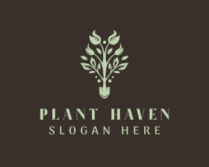 Landscaping Shovel Plant logo design