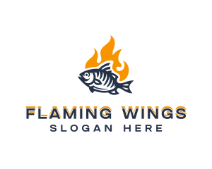 Grill Fish Restaurant logo design