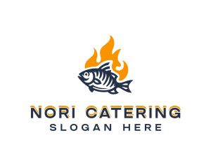 Grill Fish Restaurant logo design