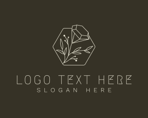 Elegant Diamond Flower logo