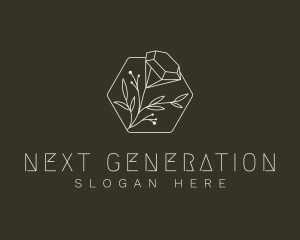 Elegant Diamond Flower Logo