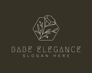 Elegant Diamond Flower logo design