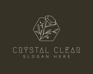 Elegant Diamond Flower logo design