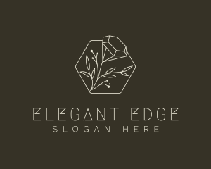 Elegant Diamond Flower logo design