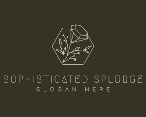 Elegant Diamond Flower logo design