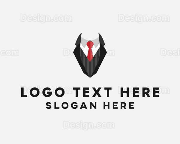 Fashionable Suit Tie Logo