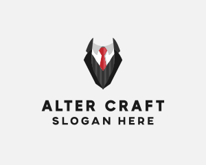 Fashionable Suit Tie logo design