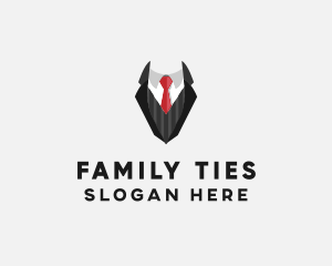 Fashionable Suit Tie logo design