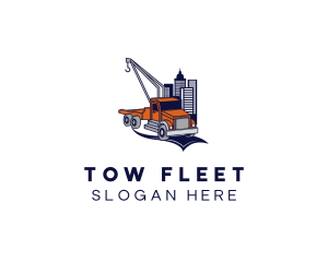 Urban Tower Tow Truck logo design