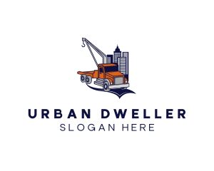 Urban Tower Tow Truck logo design