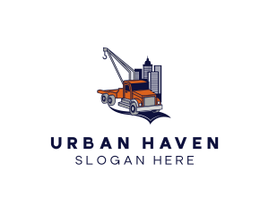 Urban Tower Tow Truck logo design