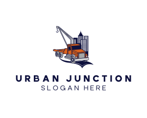 Urban Tower Tow Truck logo design