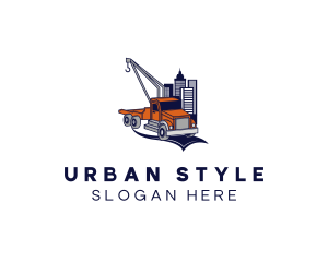 Urban Tower Tow Truck logo design