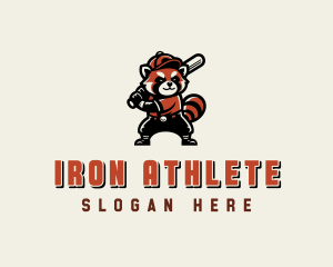 Red Panda Baseball League logo design