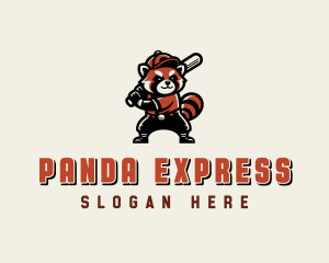 Red Panda Baseball League logo design