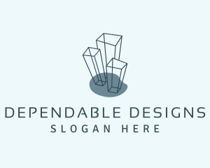 Tower Building Structure logo design