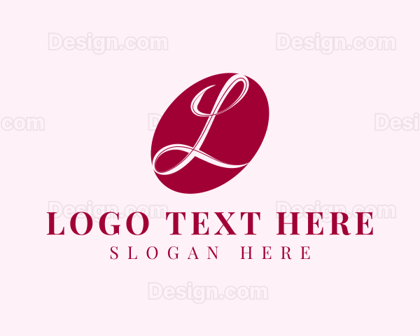 Cursive Business Letter L Logo