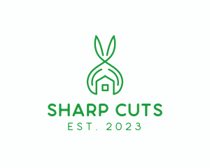 Garden Scissors House logo design