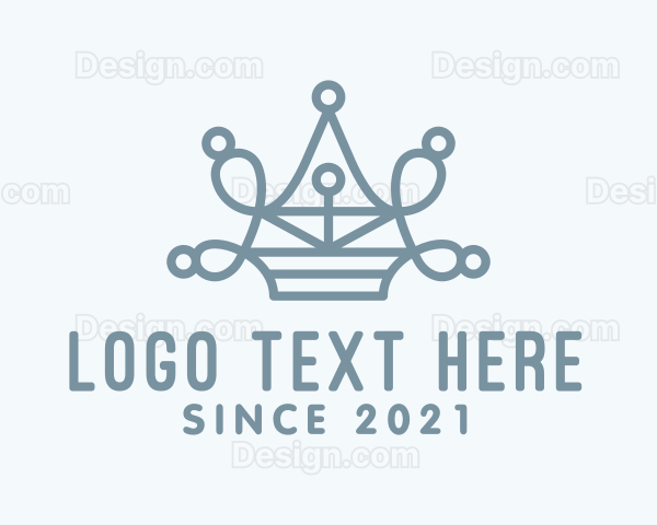 Blue Jewelry Crown Logo