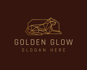 Geometric Golden Wildcat logo