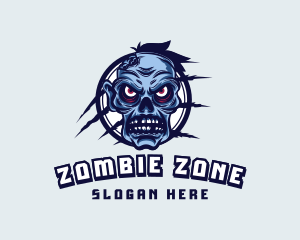 Scary Undead Zombie Gaming logo