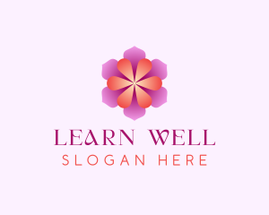 Wellness Floral Flower logo design