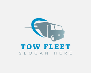 Fast Cargo Truck logo design