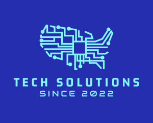American Cyber Tech Company logo design