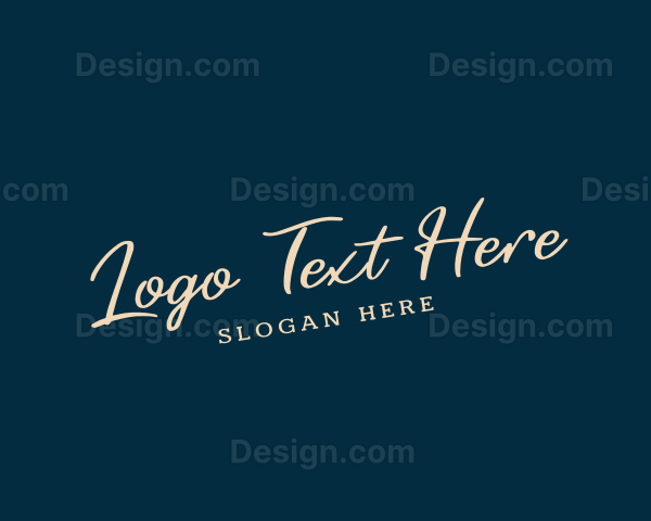 Professional Cursive Business Logo