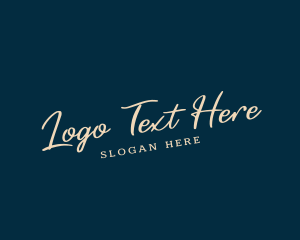 Professional Cursive Business logo