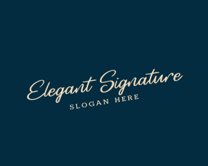 Professional Cursive Business logo design