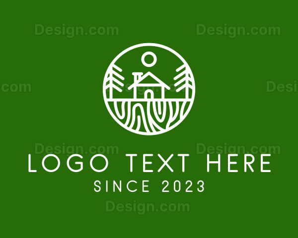 Outdoor Forest Cabin Logo