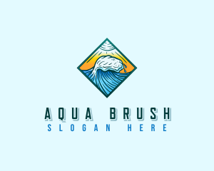 Surf Ocean Wave logo design