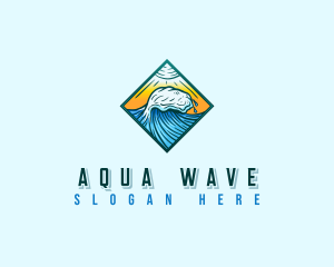 Surf Ocean Wave logo design