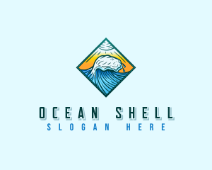 Surf Ocean Wave logo design