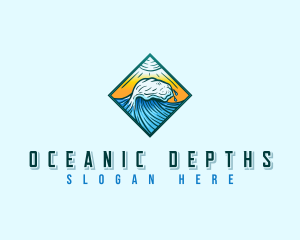 Surf Ocean Wave logo design