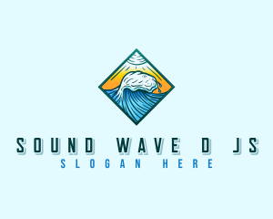 Surf Ocean Wave logo design